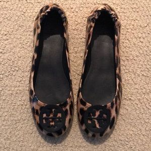 Tory Burch Minnie Travel patent leather flats